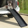 Potřeby pro cestování se psem shumee vidaXL skládací rampa pro psy černá 155,5 x 40 x 15,5 cm