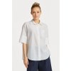 Dámská košile Gant relaxed ss cot silk shirt bílá