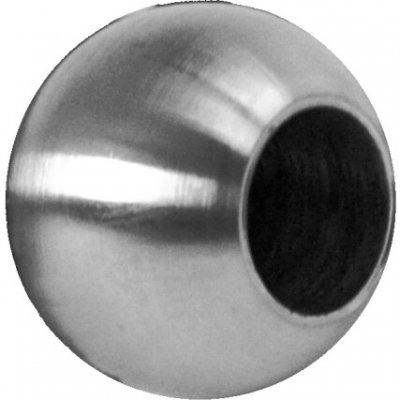 Koule koncová ø 20 mm na trubku ø 12 mm, otvor ø 12,2 mm, broušená nerez K320 /AISI304 – Zboží Mobilmania