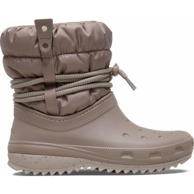 Crocs Classic Neo Puff Shorty Boot mushroom – Zboží Dáma