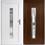 OknaDvereNaMiru.cz Vchodové plastové dveře Hana + INOX orámování zlatý dub / bílá levé otevírání dovnitř 98 x 198 cm – Zboží Mobilmania