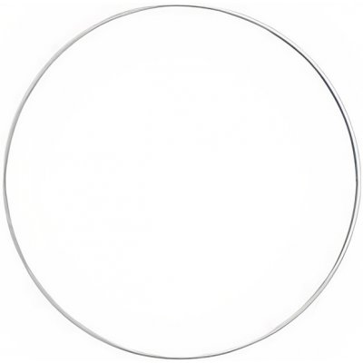Bílý kovový kruh pro dotvoření 1 ks 30 cm – Sleviste.cz