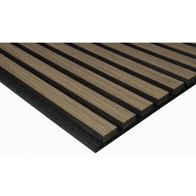 Akustický panel 270x60,5x2,1 cm, kouřový dub – Zboží Mobilmania