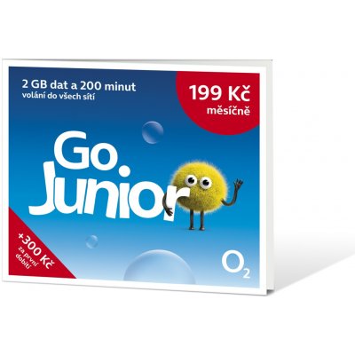 O2 Předplacená karta Go Junior SMALLPGO.0XX2G51 – Zboží Živě