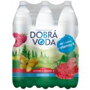 Dobrá voda neperlivá voda jahoda a malina 6 × 1,5 l