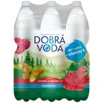 Dobrá voda neperlivá voda jahoda a malina 6 × 1,5 l – Zboží Dáma