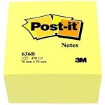 3M POSTIT 636B - samolepicí bloček - žlutý, 76 × 76 mm, 450 listů – Zboží Dáma