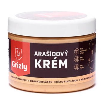 GRIZLY Arašídový krém s bílou čokoládou 500 g