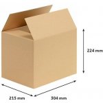 Obaly KREDO Kartonové krabice A4 304 x 215 x 224 mm 3VVL – Zboží Mobilmania