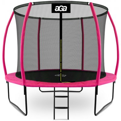 Aga SPORT EXCLUSIVE 305 cm růžová + ochranná síť + žebřík – Zboží Dáma