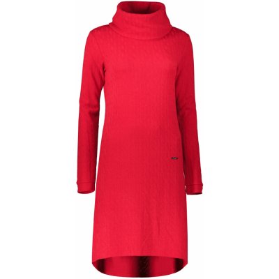 KIXMI Dámské mikinové šaty RIVA ČERVENÁ – Sleviste.cz