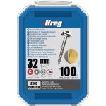 Kreg vruty pro skryté spoje Zinc Maxi-Loc, 32 mm, hrubý závit - 100 ks SML-C125-100 – Hledejceny.cz