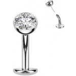 Šperky4U obrácený Push In piercingu do pupíku titan TIT1231-Q – Hledejceny.cz