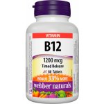 Webber Naturals Vitamín B12 1200mcg 80 tablet – Hledejceny.cz