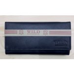 Wild Fashion4u Dámská kožená peněženka velká black MD 1756 – Zboží Mobilmania