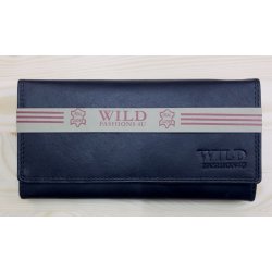 Wild Fashion4u Dámská kožená peněženka velká black MD 1756