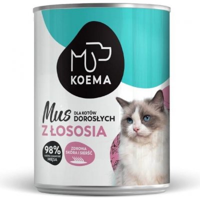 Koema Mousse pro kočičí losos 12 x 0,4 kg