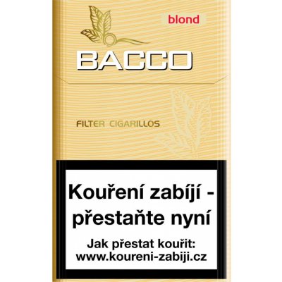 Bacco filter blond cigarillos 17 ks
