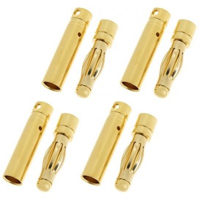 Revtec Konektor zlacený 4.0mm dlouhý 4 páry – Sleviste.cz