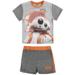 CERDA Komplet tričko a kraťasy Star Wars bavlna šedý