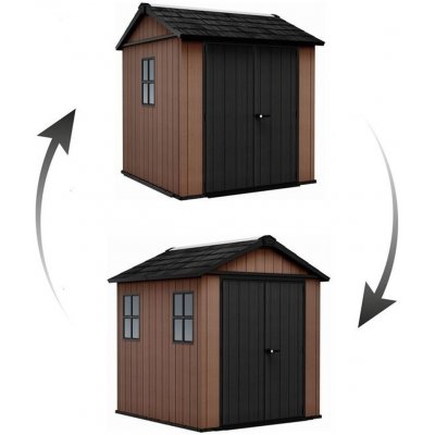 KETER NEWTON PLUS WIDE 7 x 7,5 230 x 224 x 246 cm, hnědý 17212878 – Hledejceny.cz
