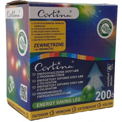 Světelný řetěz Cortina 700 cm do sítě, vícebarevný – Hledejceny.cz