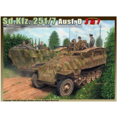 Models Dragon Sd.Kfz.Ausf.D PIONIERPANZERWAGEN 3 IN 1 1:35