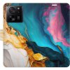 Pouzdro a kryt na mobilní telefon Xiaomi iSaprio s kapsičkami na karty - Colourful Marble - Xiaomi 13T / 13T Pro