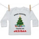 Boodyy Tričko s dlouhým rukávem Dnes nespím čekám na Ježíška – Sleviste.cz