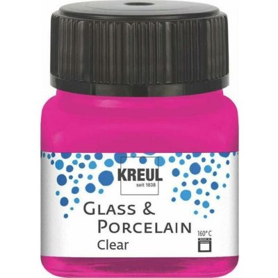 Kreul Barva na sklo a porcelán clear 20 ml RŮŽOVÁ – Hledejceny.cz