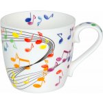 Könitz Flying Notes Mug hrnek na kávu šálek na kávu šálek na čaj porcelán barevný 425 ml – Zbozi.Blesk.cz