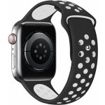 Eternico Sporty pro Apple Watch 42mm / 44mm / 45mm Pure White and Black AET-AWSP-WhBl-42 – Sleviste.cz