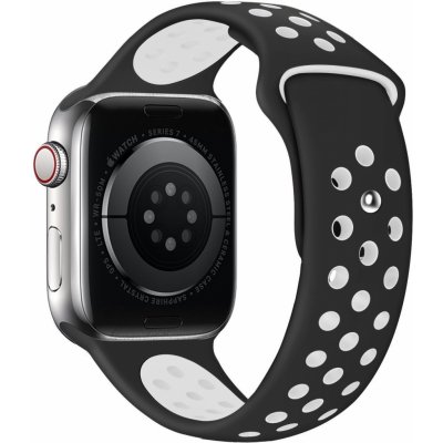 Eternico Sporty pro Apple Watch 42mm / 44mm / 45mm Pure White and Black AET-AWSP-WhBl-42 – Sleviste.cz