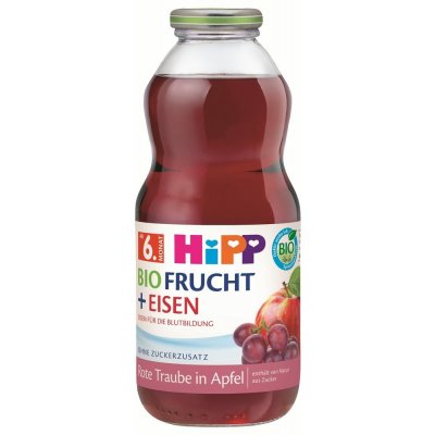 HiPP ŠŤÁVA BIO Jablko a červené hrozny 0,5 l – Zboží Dáma