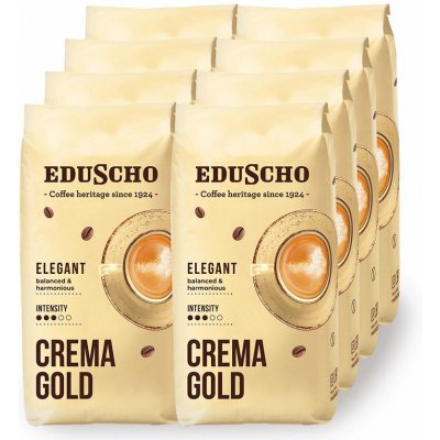 Eduscho Crema Gold zrnková 8 x 1 kg – Hledejceny.cz