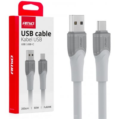 AMIO Kabel USB-A USB-C 60W 200cm – Zboží Živě