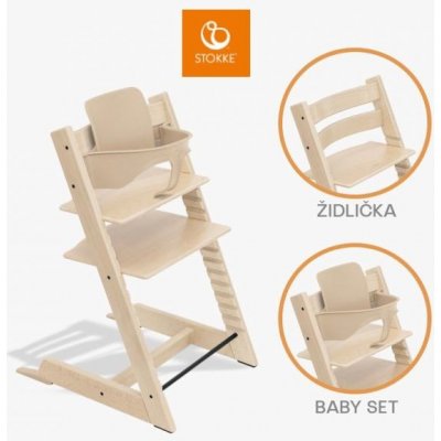 Stokke Tripp Trapp + Baby Set 2 Natural – Sleviste.cz