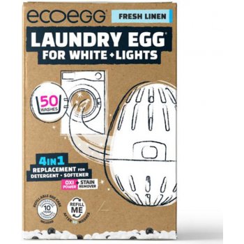 Ecoegg Vajíčko na praní na bílé prádlo Svěží bavlna na 50 pracích cyklů