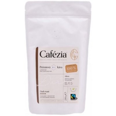 Cafézia Dark Roast mletá tmavě pražená bio250 g