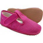 Beda barefoot bačkory růžová třpytka zúžené BF 060010 W 02 – Zbozi.Blesk.cz