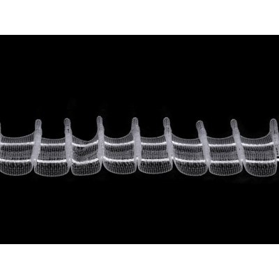 Záclonovka šíře 25 mm tužkové řasení Varianta: transparent, Balení: 50 m – Hledejceny.cz