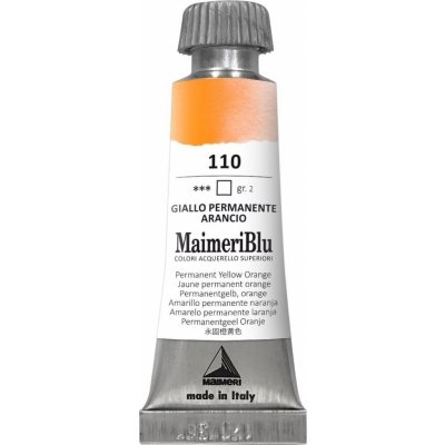 Maimeri Blu Akvarelová barva Permanent Yellow Orange 110 12 ml 1 ks – Hledejceny.cz