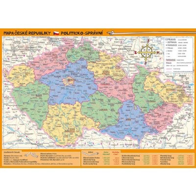 Mapa České republiky – zeměpisná a politicko-správní – Zbozi.Blesk.cz