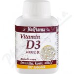 MedPharma Vitamin D3 1000 I.U. 107 tobolek – Hledejceny.cz