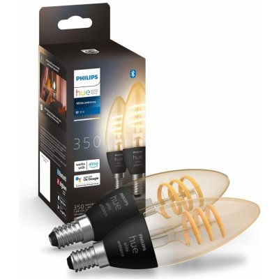Philips Hue White Ambiance E14, 4,6 W, 350 lm, 2ks 871951441186900 – Hledejceny.cz