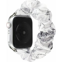 SES Elastický pásek pro chytré hodinky Apple Watch 45 mm 7.série - bílo černý 9936