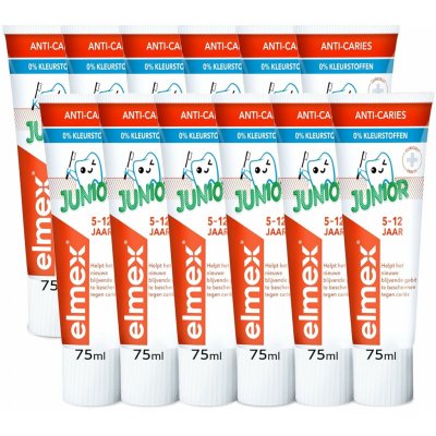 Elmex Junior dětská zubní pasta 12 x 75 ml – Hledejceny.cz