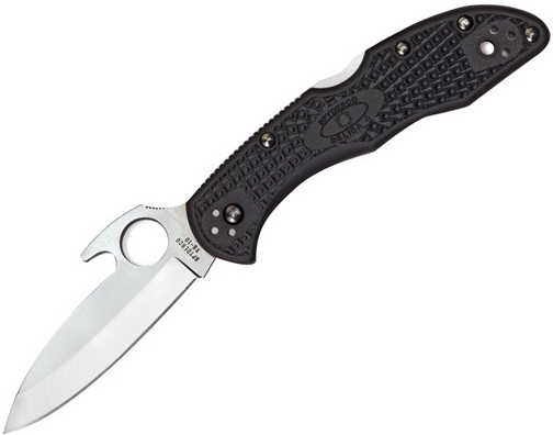 Spyderco Delica 4 Wave zavírací nůž s klipem FRN C11PGYW