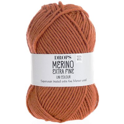 Příze DROPS Merino Extra Fine uni color 42 - cedr – Hledejceny.cz