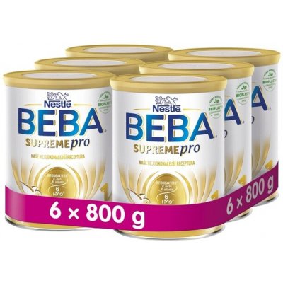 BEBA 1 SUPREMEpro 6 HMO 6 x 800 g – Zboží Mobilmania